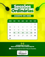 Câmara Municipal de Dois Irmãos anuncia início da Semana de Sessões Ordinárias
