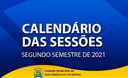 Câmara Municipal divulga o calendário das sessões do 2º Semestre de 2021