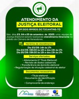 Justiça Eleitoral oferece atendimento na Câmara de Vereadores em setembro