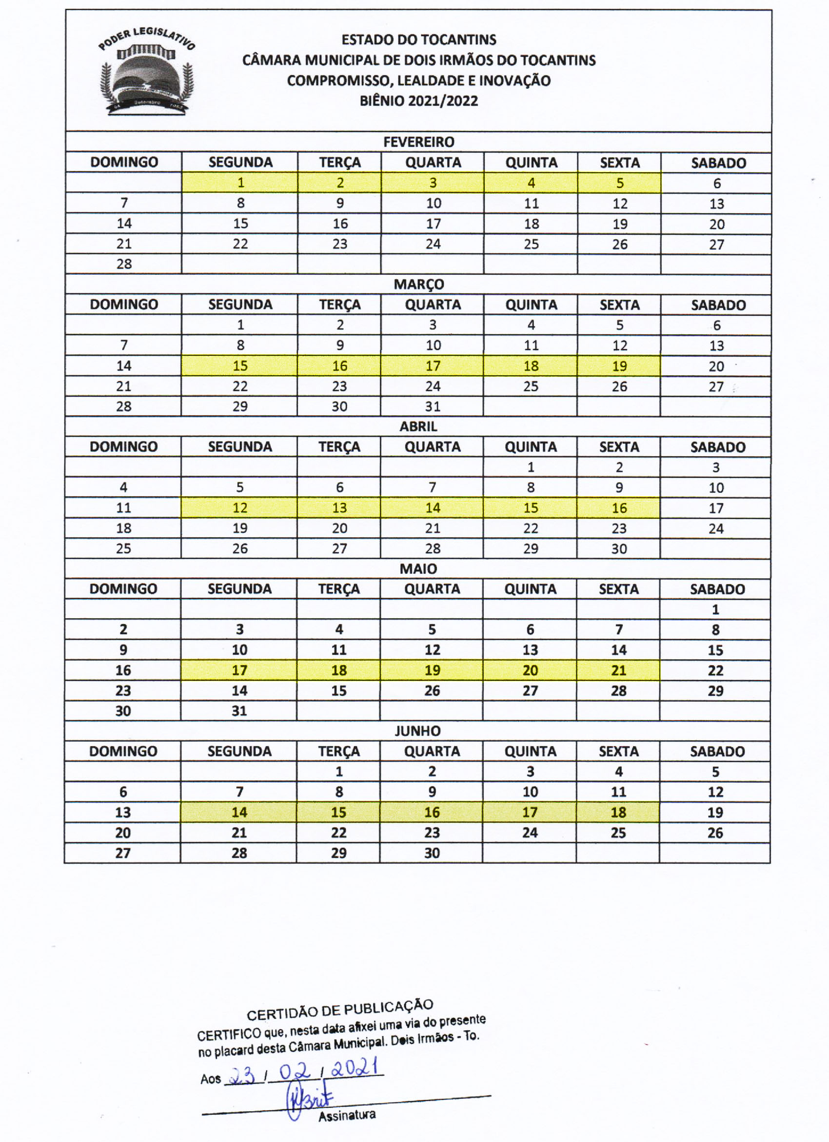 2021 - 1º Semestre